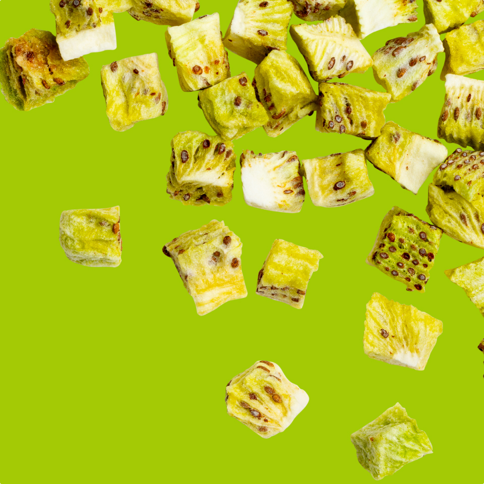 Freeze-dried kiwi slices